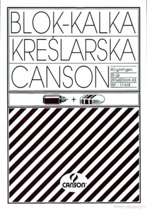 Kalka kreślarska A3 95g 20 szt. blok CANSON