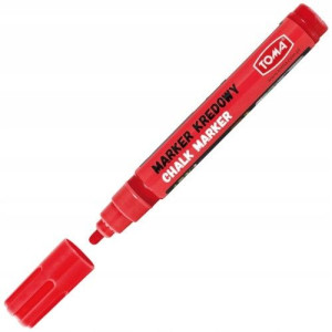 Marker kredowy 4,5mm czerwony TO-292