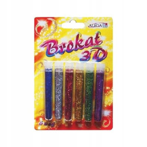 Brokat sypki GL-036 3g blister 6 kolorów