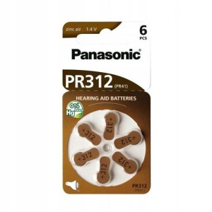Baterie PANASONIC PR312 L 6 szt. 1.4V