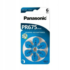 Baterie PANASONIC PR675H EP 6 szt. 1.4V