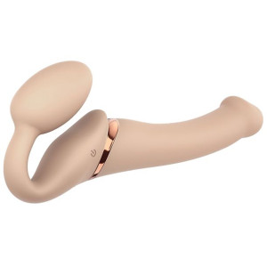 Strap-On z wibracjami Vibrating Bendable strap-on M
