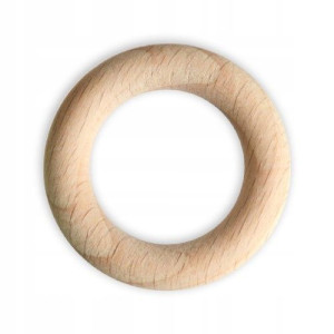 Drewniane kółko, pierścień, krążek do makramy 4 cm