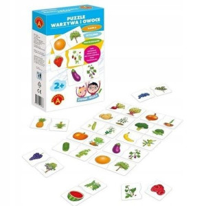 Puzzle Warzywa i Owoce- Zabawa i nauka Alexander