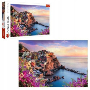 Puzzle 1500 - Widok na miasteczko Manarola Trefl