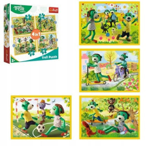 Puzzle 4w1 Wspólne zabawy Treflików