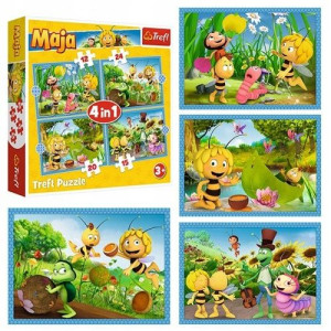 Puzzle 4w1 Przygody Pszczółki Mai Trefl