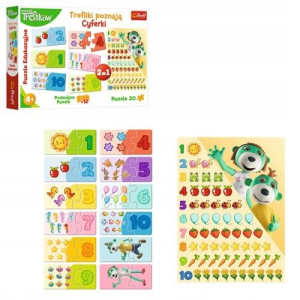 Puzzle 30 Trefliki poznają cyferki Trefl