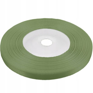 Tasiemka wstążka 6 mm satynowa khaki 32mb