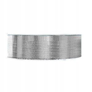 Tasiemka 6mm Wstążka metaliczna bez drutu SREBRNA