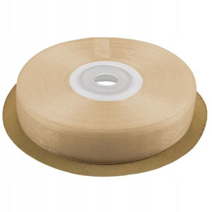 Tasiemka wstążka 12mm szyfonowa kremowa 32mb