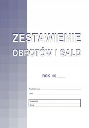 Zestawienie obrotów i sald A4 425-1