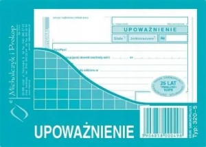 Upoważnienie do odbioru towaru A6 M320-5