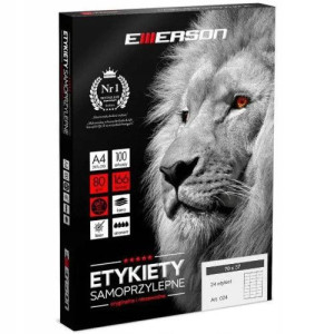 Etykiety samoprzylepne EME24 70x37 (24) 100A4
