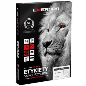 Etykiet samoprzylepne EME34 70X33,8 (24) 100A4