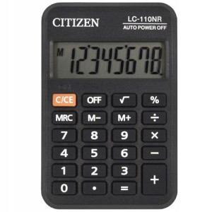 Kalkulator kieszonkowy CITIZEN LC-110NR 6x8,5 cm
