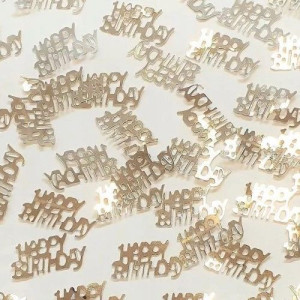Konfetti Happy Birthday srebrne CS-709S