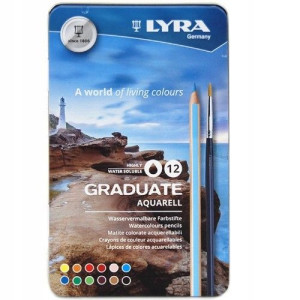 Kredki szkolne Lyra Graduate Aqua 12 kolorów