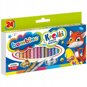 Kredki świecowe BAMBINO 24 kolory