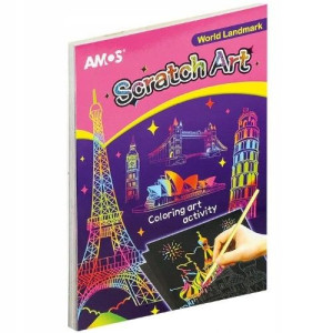 Karty do zdrapywania AMOS Scratch 14 ark. 10x14 cm