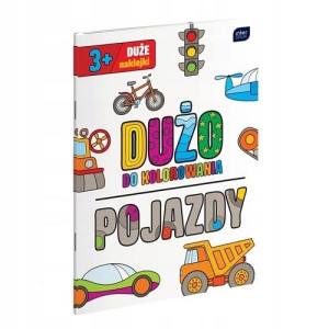 Kolorowanka A4 z naklejkami DUŻO DO KOLOROWANIA