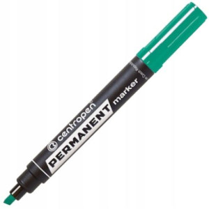 Marker niezmywalny zielony CENTROPEN 8576 ścięty