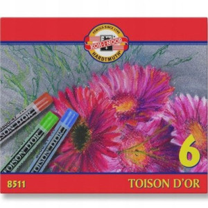 Pastele kredki suche 6 kolorów 8511 KOH-I-NOOR