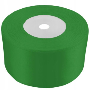 50mm WS8086 Wstążka satynowa ciemna zielona 32mb