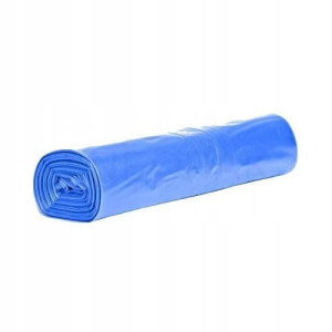 Worki na śmieci LDPE 70x110 120L niebieskie 25szt.