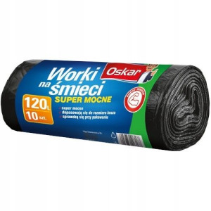 Worki na śmieci LD 120l OSKAR 10szt