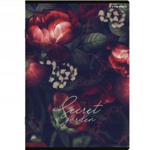 Zeszyt A5 60k kratka SECRET GARDEN TOP2000