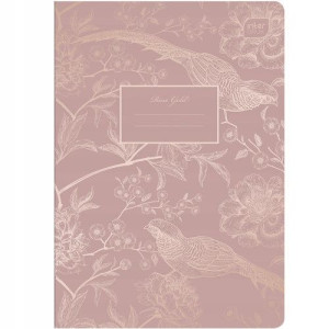 Zeszyt A5 60k linia 70g Metallic Rose Gold