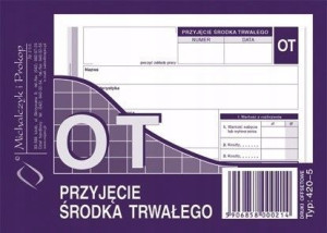 OT Przyjęcie środka trwałego A6 420-5