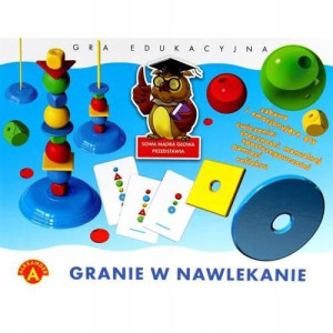 Gra Granie w nawlekanie-SOWA MĄDRA GŁOWA