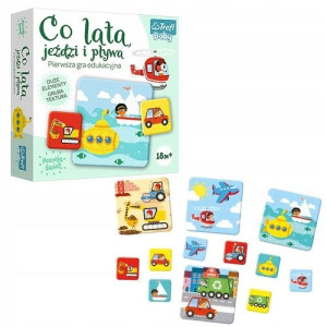 Gra edukacyjna CO LATA, JEŹDZI i PŁYWA BABY Trefl