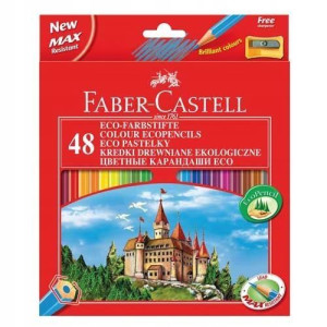 Kredki ołówkowe 48 kolorów ZAMEK Faber-Castell