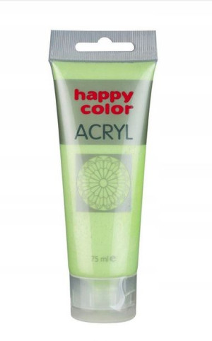 Farba akrylowa 75ml zielona perłowa Happy Color