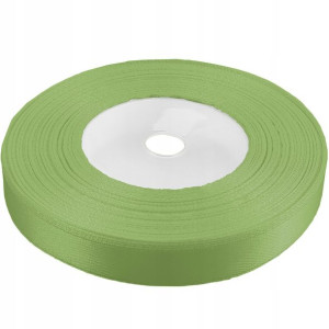 Tasiemka wstążka 12 mm satynowa jasna khaki 32mb