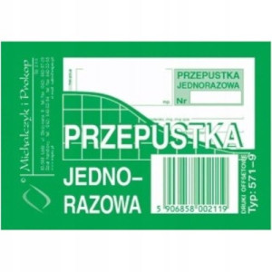 Przepustka jednorazowa 571-9