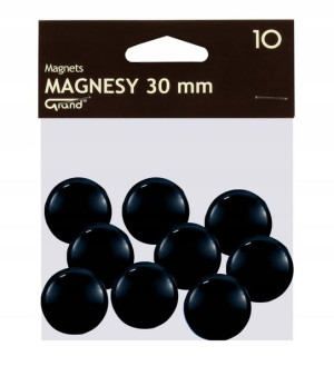 Magnes biurowy do tablic 30mmm GRAND czarny 10szt
