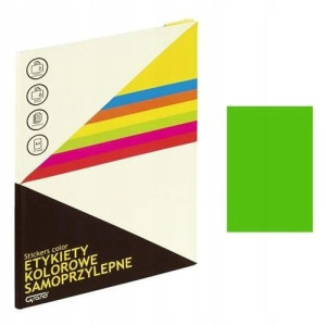Etykiety samoprzylepne A4 zielone