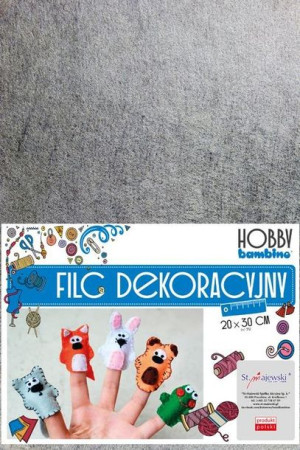 Filc dekoracyjny 20x30 cm 10 kolorów Hobby Bambino