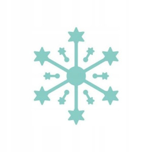 Dziurkacz ozdobny magnetyczny 3,8 cm śnieżynka