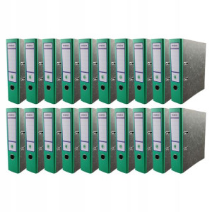 Segregator A4 75mm marmurek zielony EKOBOX 20szt.