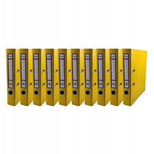 Segregator dźwigniowy A4 EKOBOX 50mm ŻÓŁTY 10szt.