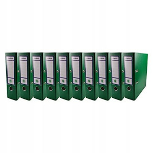 Segregator dźwigniowy A4 EKOBOX 80mm ZIELONY 10szt