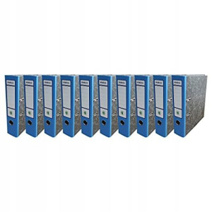 Segregator A4 75mm marmurek niebieski EKOBOX 10szt