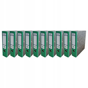 Segregator A4 75mm marmurek zielony EKOBOX 10szt.