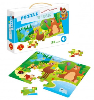 Puzzle w Lesie- Sówka Mądra Główka