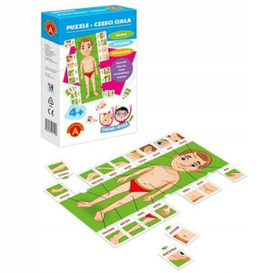 Puzzle Części ciała- Zabawa i nauka Alexander